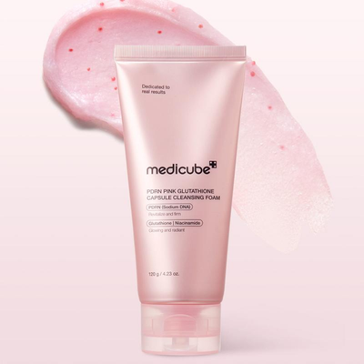 PDRN Pink Glutathione Capsule Cleansing Foam - 120 g